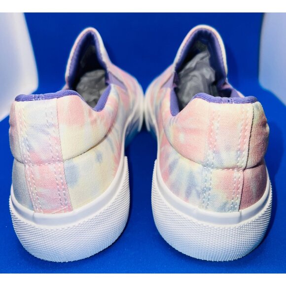 Jenn Ardor Tie-Dye Canvas Slip-On Sneakers With White Sole Pink Purple 6.5 - Picture 4 of 6